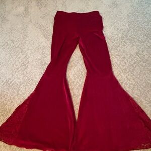 Red Velvet bell bottoms